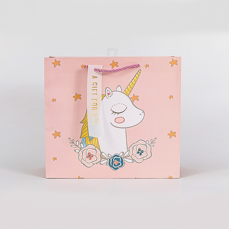 Unicorno CMYK Sacchetto di carta regalo per bambini